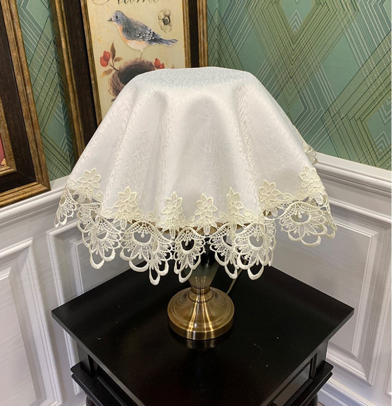 Putekļu vāks mājas elektronikai – apaļš auduma vāks, universāls dzīvojamajam istabai, Changli