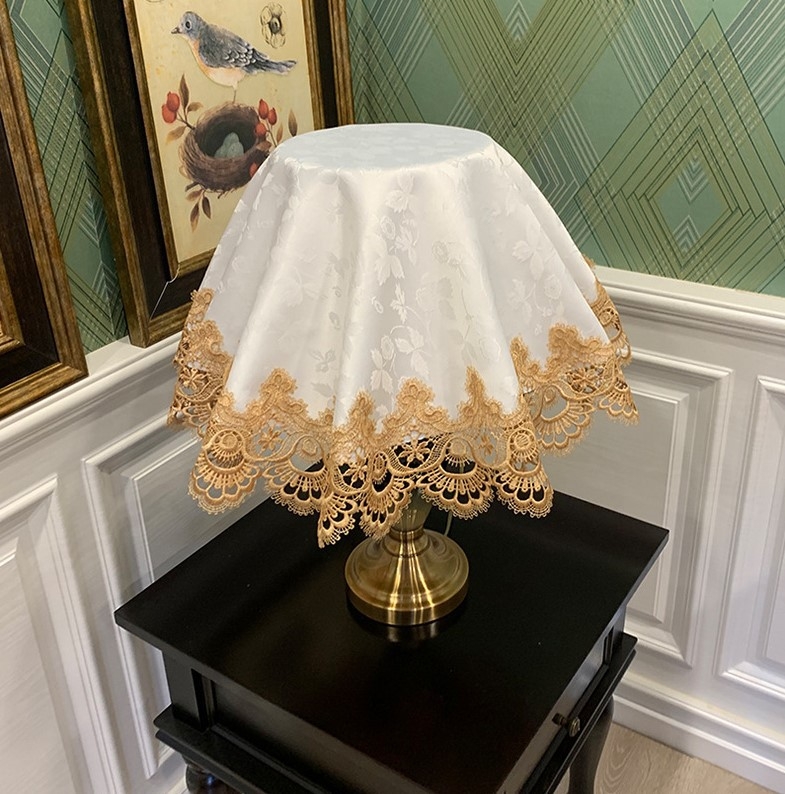 Putekļu vāks mājas elektronikai – apaļš auduma vāks, universāls dzīvojamajam istabai, Changli