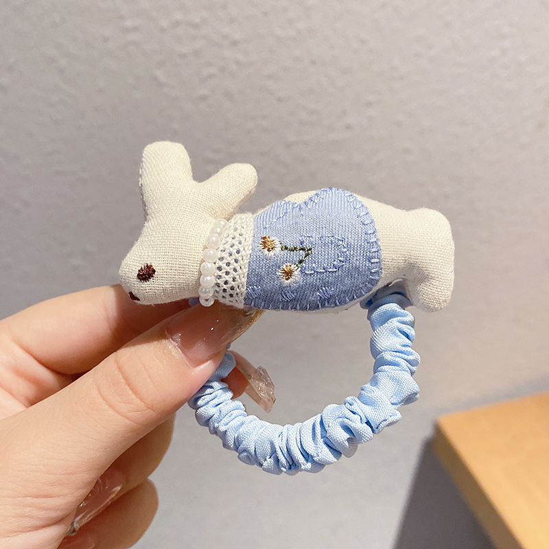 Gyerekeknek való plüss hajgumi, mintával állatok, kézzel készített, 3-6, 6-10 és 10+ éveseknek