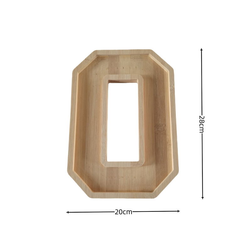 Puidust viljataldrik ebakorrapärase kujuga, poleeritud pind, loominguline disain; kohandamine ja logo trükimine on saadaval