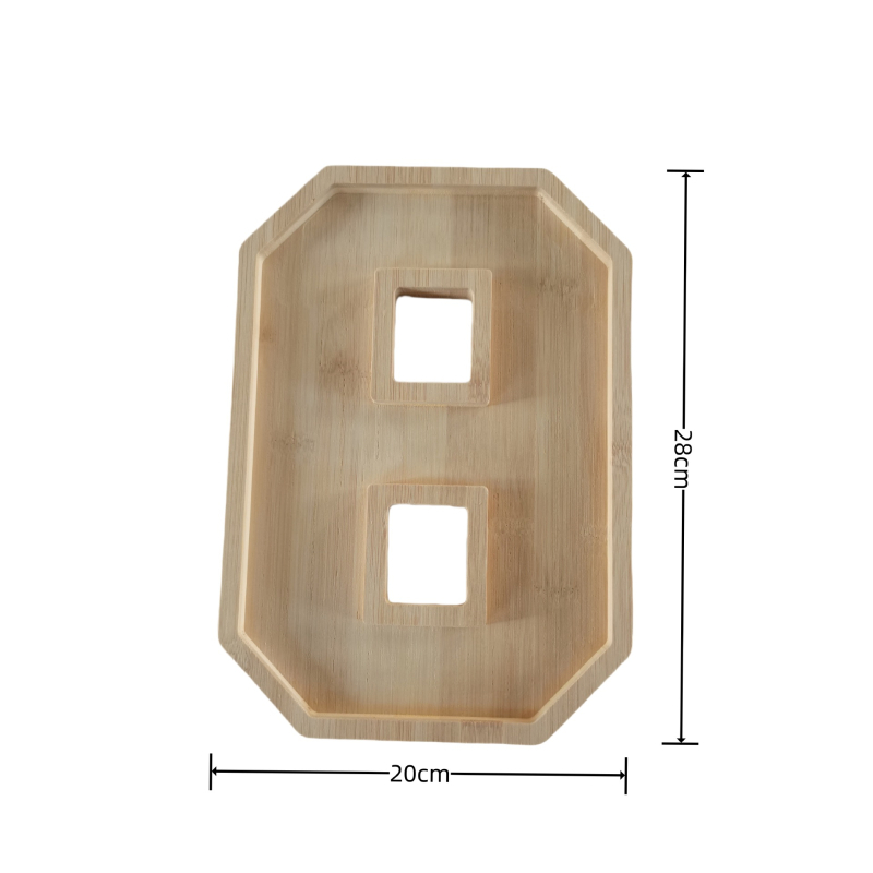 Puidust viljataldrik ebakorrapärase kujuga, poleeritud pind, loominguline disain; kohandamine ja logo trükimine on saadaval