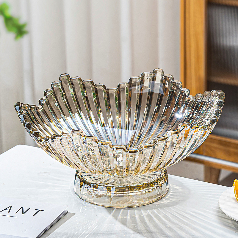 Πιατέλα φρούτων από γυαλί, μάρκα Flowers bloom in the moonlight, λανσαρίστηκε το 2025, προϊόν πρώτης κατηγορίας.