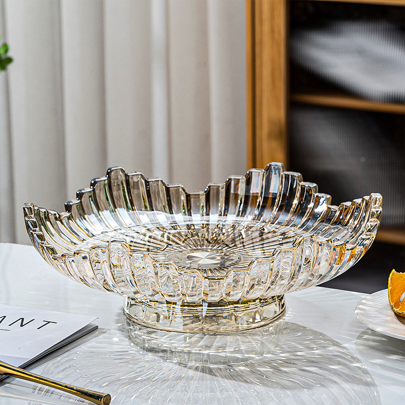 Πιατέλα φρούτων από γυαλί, μάρκα Flowers bloom in the moonlight, λανσαρίστηκε το 2025, προϊόν πρώτης κατηγορίας.