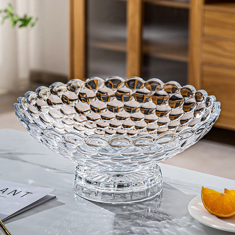 Πιατέλα φρούτων από γυαλί, μάρκα Flowers bloom in the moonlight, λανσαρίστηκε το 2025, προϊόν πρώτης κατηγορίας.