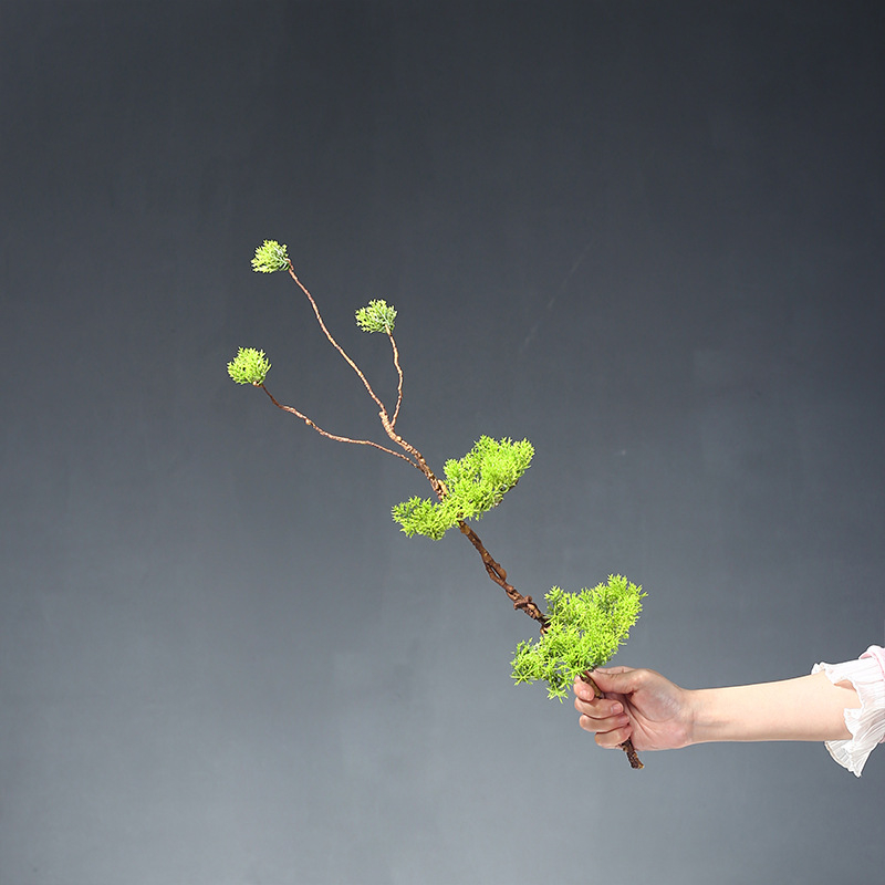 Tehislik männipu bukett elutoa sisustuseks — pehme PVC materjal; variant 1327355784; sobib pulmadele, fotorekviziitidele, kodu kujundamiseks.