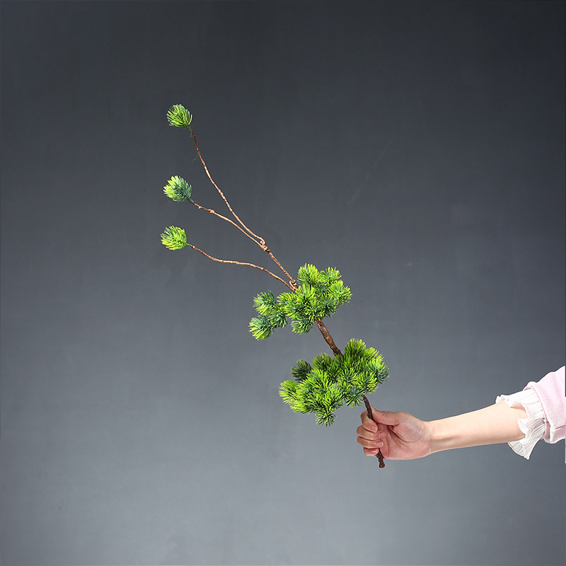 Tehislik männipu bukett elutoa sisustuseks — pehme PVC materjal; variant 1327355784; sobib pulmadele, fotorekviziitidele, kodu kujundamiseks.