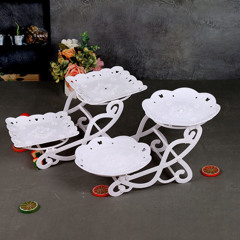 Ράφι επίδειξης γλυκών, ευρωπαϊκού στυλ, πτυσσόμενη πιατέλα φρούτων και γλυκών, Premium ποιότητα, κυκλοφόρησε το 2023, μοντέρνο μινιμαλιστικό στυλ, νέο κινέζικο στυλ