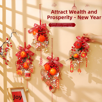 Ukselinke käepideme jaoks mõeldud langev dekoratsioon, millel on Fu sümbol ja Madude aasta, Kevadfestivalile; PP kotis pakendatud; materjal: Muu; bränd: Happy xiaoer