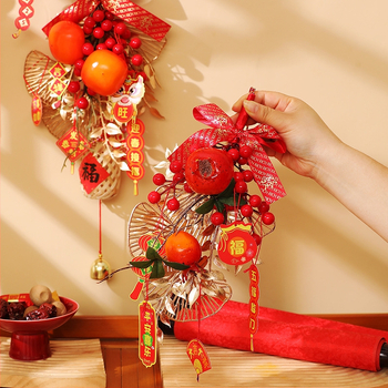 Ukselinke käepideme jaoks mõeldud langev dekoratsioon, millel on Fu sümbol ja Madude aasta, Kevadfestivalile; PP kotis pakendatud; materjal: Muu; bränd: Happy xiaoer