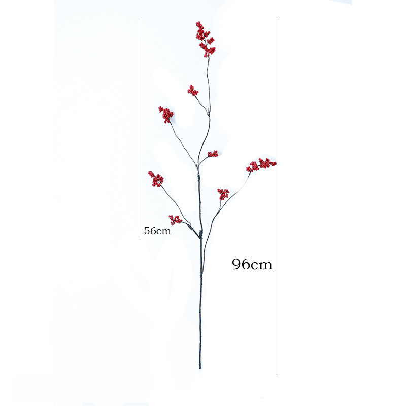 Zīda ziedu zari, vintage-wabi-sabi stilā ar rudens augļu izskatu, viens zars, šķirne 19037921829, mājas dekorācijai un fotogrāfiju rekvizītiem