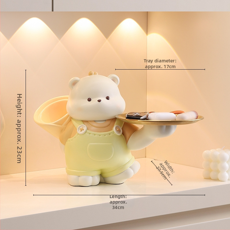 Vaigust sissekäigu ornament karu motiiviga – sissekäigu dekoratsioon, vaigukäsitöö