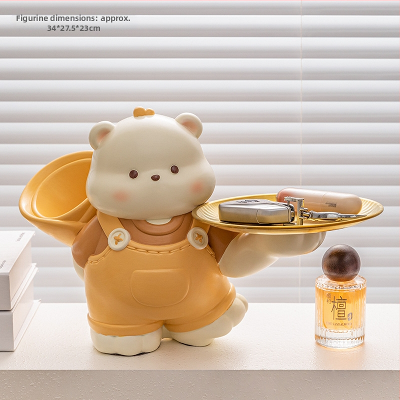 Vaigust sissekäigu ornament karu motiiviga – sissekäigu dekoratsioon, vaigukäsitöö