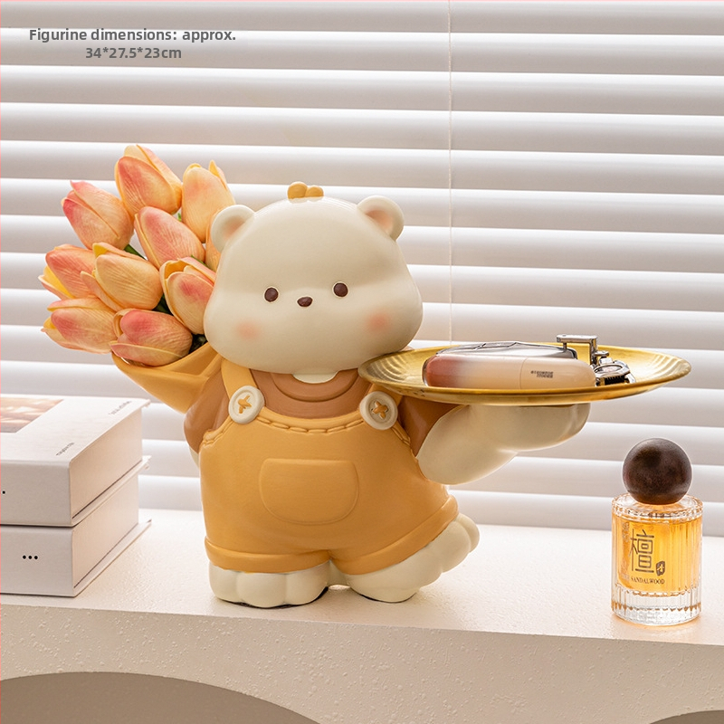 Vaigust sissekäigu ornament karu motiiviga – sissekäigu dekoratsioon, vaigukäsitöö