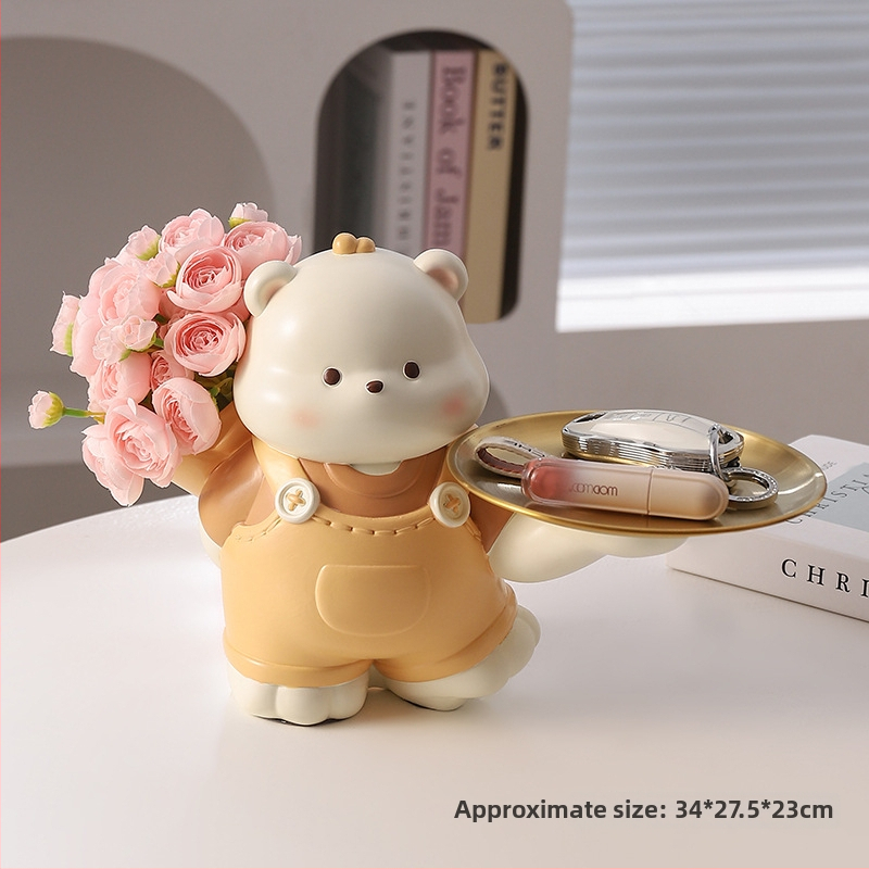 Vaigust sissekäigu ornament karu motiiviga – sissekäigu dekoratsioon, vaigukäsitöö