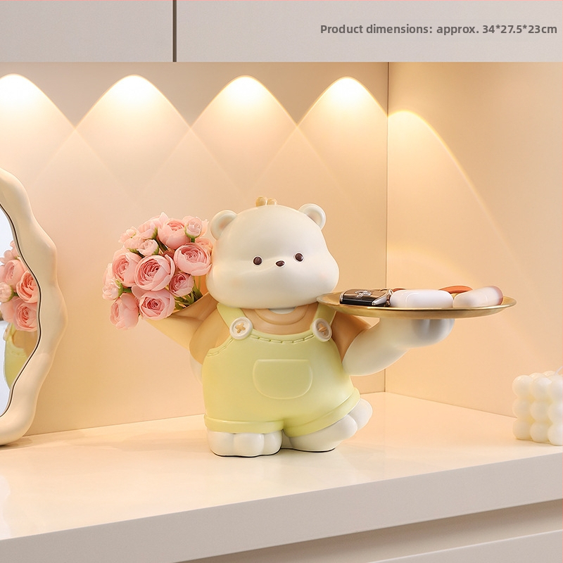 Vaigust sissekäigu ornament karu motiiviga – sissekäigu dekoratsioon, vaigukäsitöö