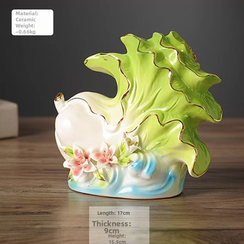 Kapsa kujutisega keraamiline dekoratsioon - lihtne, kaasaegne keraamika kodu dekooride jaoks ja kontori lauale - ideaalne sünnipäevakingituseks ja ärikingitusteks