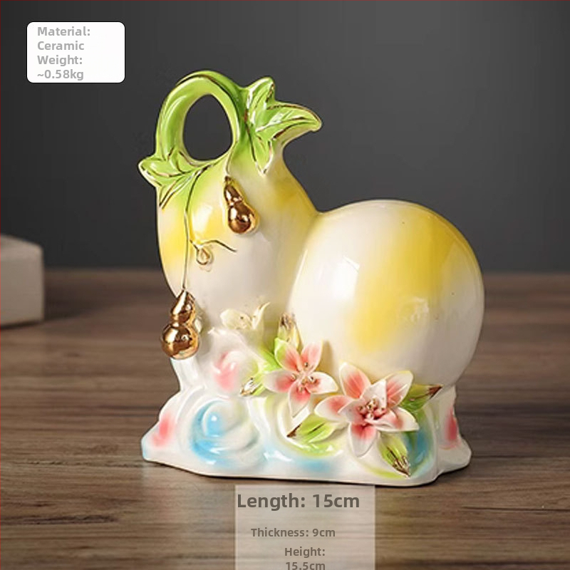 Kapsa kujutisega keraamiline dekoratsioon - lihtne, kaasaegne keraamika kodu dekooride jaoks ja kontori lauale - ideaalne sünnipäevakingituseks ja ärikingitusteks