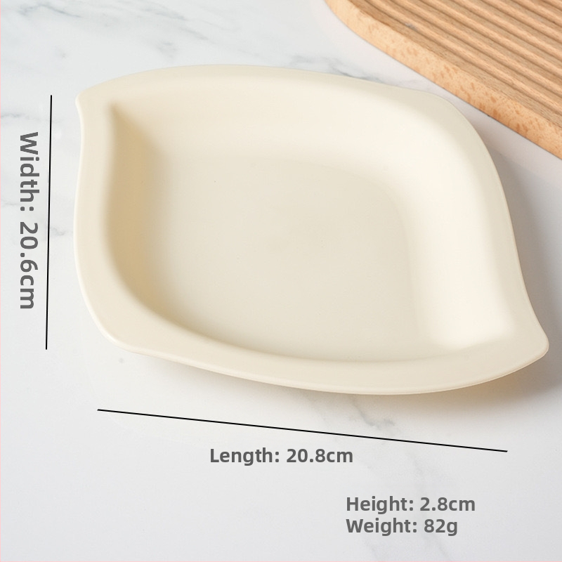 Mango kujuline suupiste taldrik, karikatuuri stiilis, kukkumiskindel, paks plastik