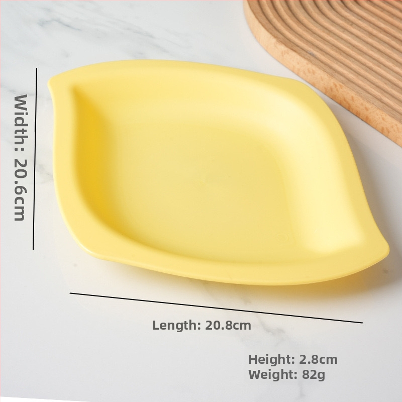 Mango kujuline suupiste taldrik, karikatuuri stiilis, kukkumiskindel, paks plastik