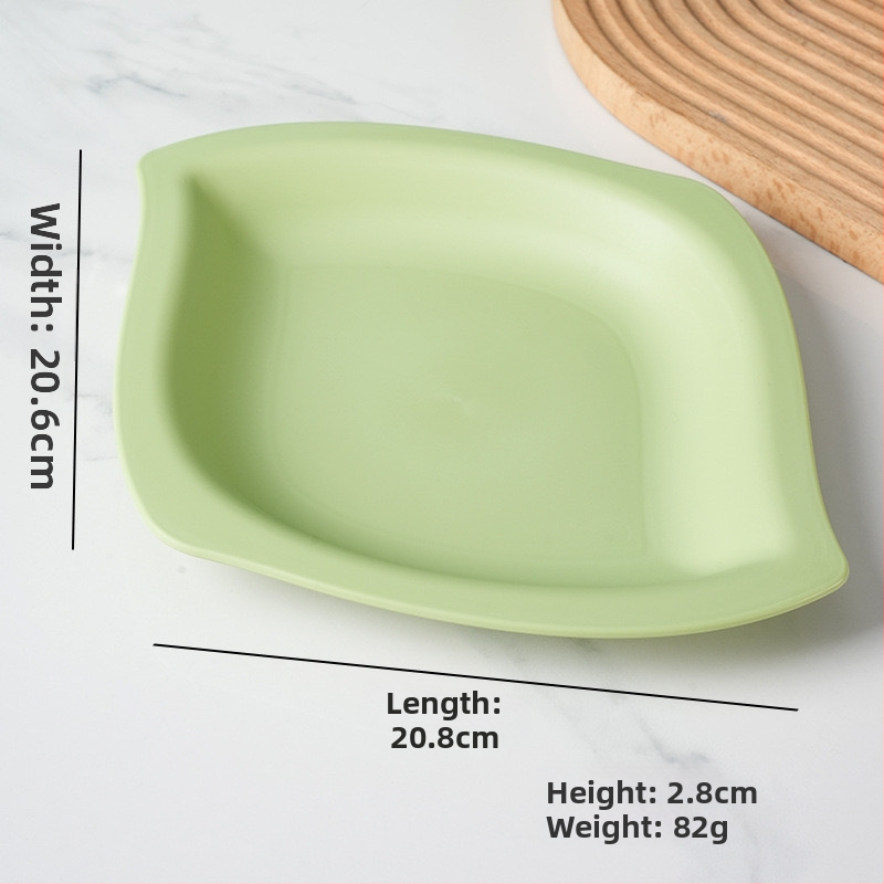 Mango kujuline suupiste taldrik, karikatuuri stiilis, kukkumiskindel, paks plastik