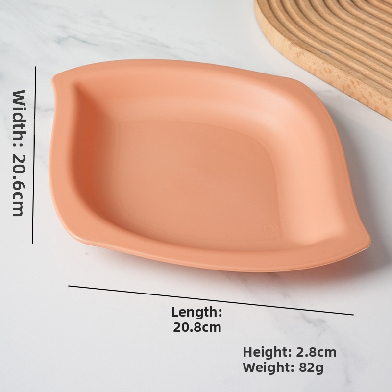 Mango kujuline suupiste taldrik, karikatuuri stiilis, kukkumiskindel, paks plastik