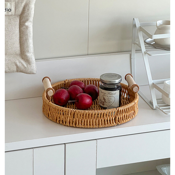 Fotorekvizīte fotografēšanai – korejas stilā imitē rotangas, plastmasas konstrukcija – dekoratīvs izstādīšanas groziņš