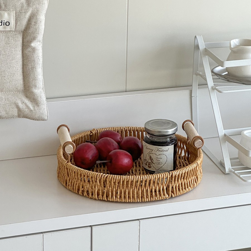 Fotorekvizīte fotografēšanai – korejas stilā imitē rotangas, plastmasas konstrukcija – dekoratīvs izstādīšanas groziņš