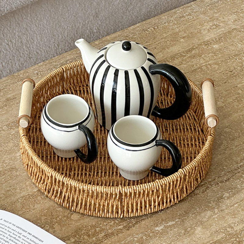 Fotorekvizīte fotografēšanai – korejas stilā imitē rotangas, plastmasas konstrukcija – dekoratīvs izstādīšanas groziņš