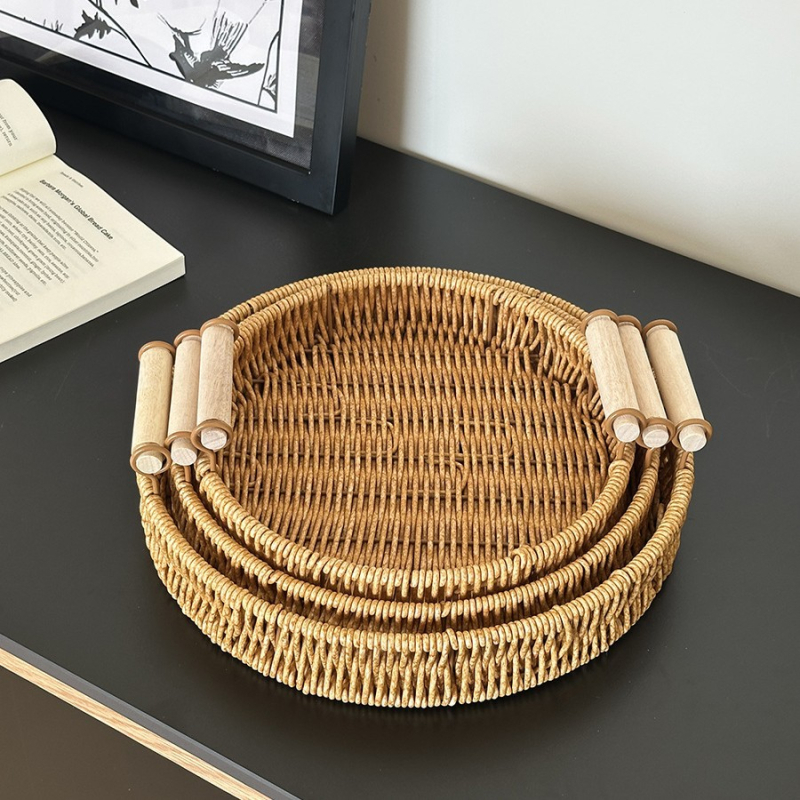 Fotorekvizīte fotografēšanai – korejas stilā imitē rotangas, plastmasas konstrukcija – dekoratīvs izstādīšanas groziņš