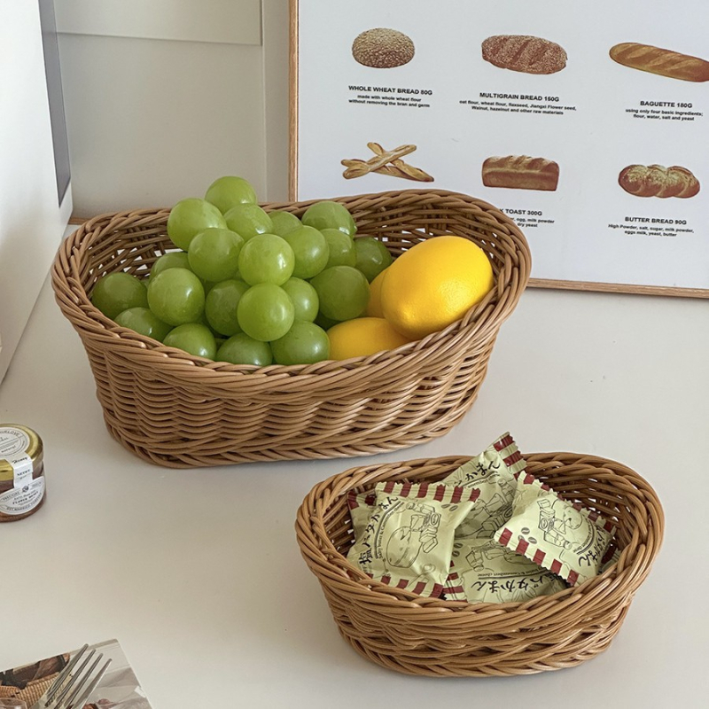 Fotorekvizīte fotografēšanai – korejas stilā imitē rotangas, plastmasas konstrukcija – dekoratīvs izstādīšanas groziņš