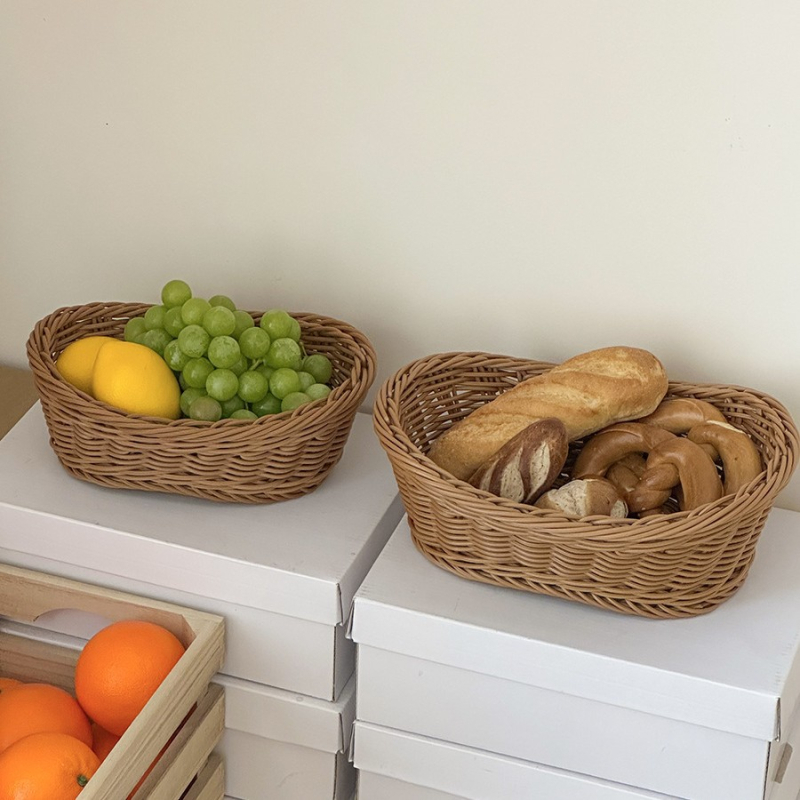 Fotorekvizīte fotografēšanai – korejas stilā imitē rotangas, plastmasas konstrukcija – dekoratīvs izstādīšanas groziņš