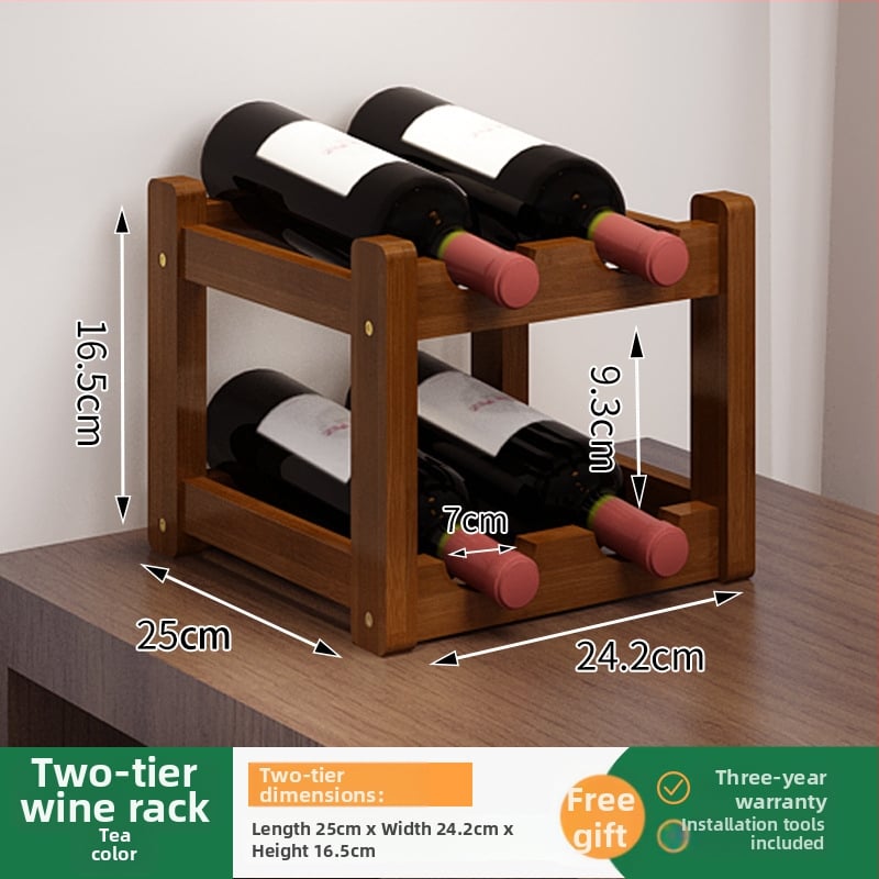 Bambusa vīna plaukts, vienkāršs stils, mājas bārs