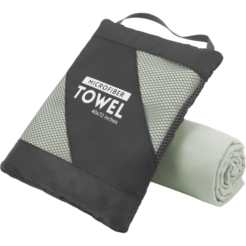 Sporta dvieļis ar divpusēju velūra mikrošķiedru, ātri žūst – 200 g; Logotipa druka pieejama; Materiāls: 80% poliesters + 20% poliamīds