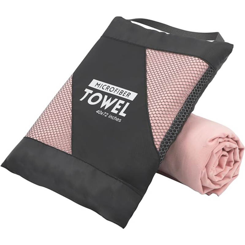 Sporta dvieļis ar divpusēju velūra mikrošķiedru, ātri žūst – 200 g; Logotipa druka pieejama; Materiāls: 80% poliesters + 20% poliamīds