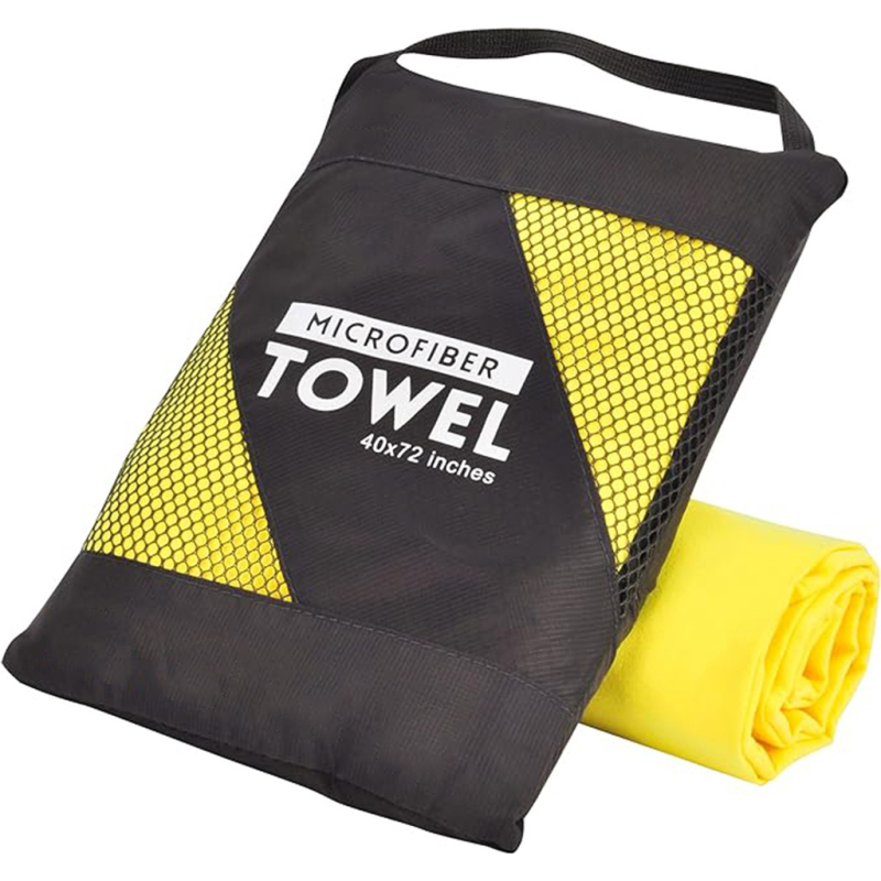 Sporta dvieļis ar divpusēju velūra mikrošķiedru, ātri žūst – 200 g; Logotipa druka pieejama; Materiāls: 80% poliesters + 20% poliamīds