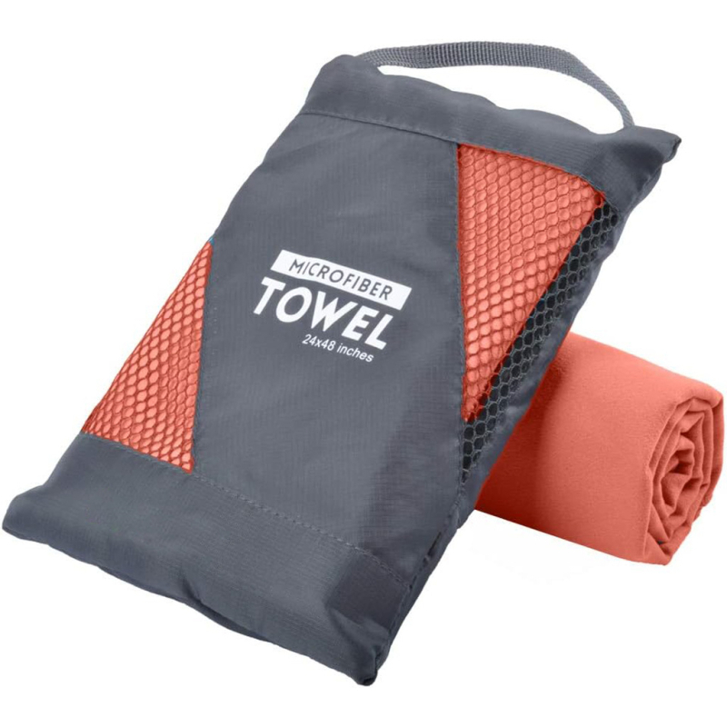 Sporta dvieļis ar divpusēju velūra mikrošķiedru, ātri žūst – 200 g; Logotipa druka pieejama; Materiāls: 80% poliesters + 20% poliamīds