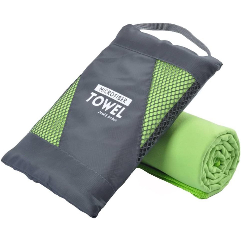 Sporta dvieļis ar divpusēju velūra mikrošķiedru, ātri žūst – 200 g; Logotipa druka pieejama; Materiāls: 80% poliesters + 20% poliamīds