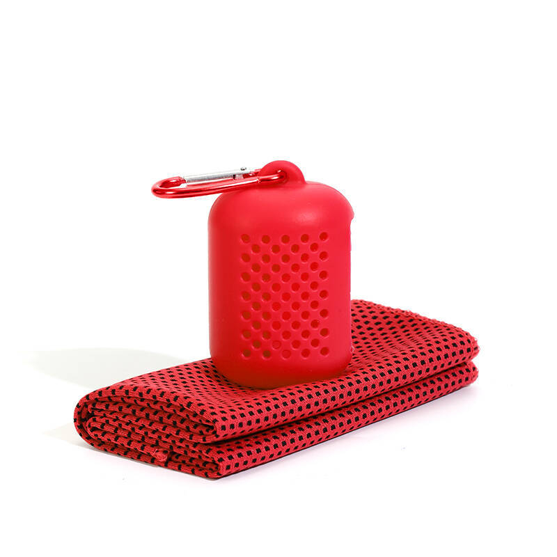 Atvėsinantis sporto rankšluostis – poliesteris, AB siūlai, 5–10 s absorbicija, logotipo spausdinimas galimas