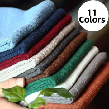 11-farebný ručne vyrobený Zen uterák na čaj z bavlny a ľanu, absorpčný, podložka na kanvicu, sada podšálok a minimalistický stolný textil