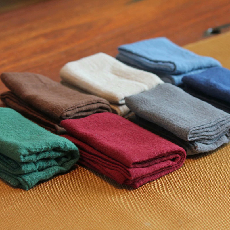 Квадратна чайна кърпа, ръчно изработена, чист памук, с печатано лого, възможно персонализиране, водопоглъщане 5–10 сек