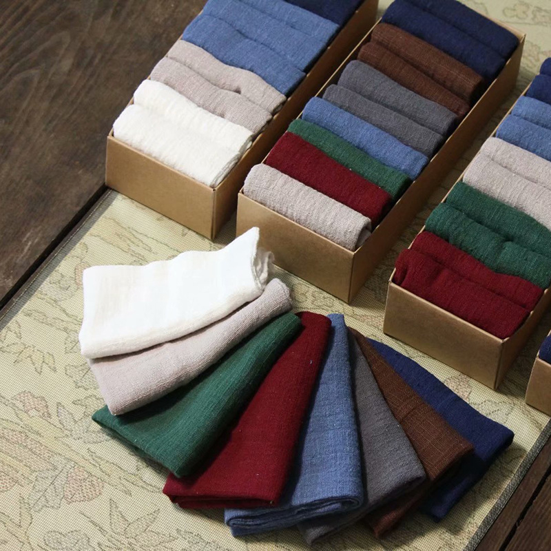 Квадратна чайна кърпа, ръчно изработена, чист памук, с печатано лого, възможно персонализиране, водопоглъщане 5–10 сек