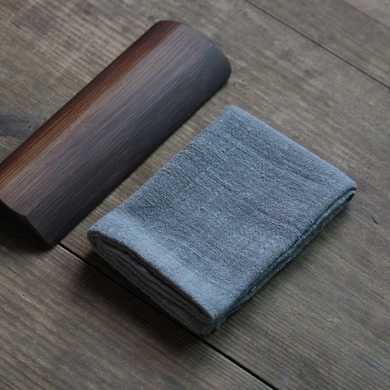 Квадратна чайна кърпа, ръчно изработена, чист памук, с печатано лого, възможно персонализиране, водопоглъщане 5–10 сек