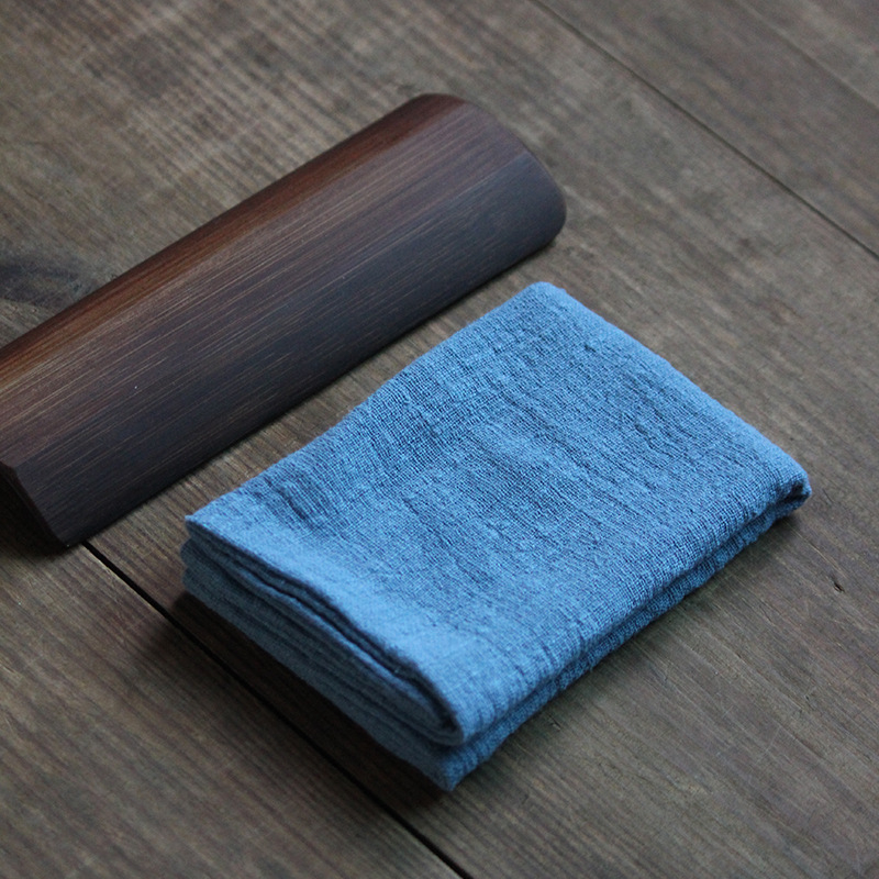 Квадратна чайна кърпа, ръчно изработена, чист памук, с печатано лого, възможно персонализиране, водопоглъщане 5–10 сек