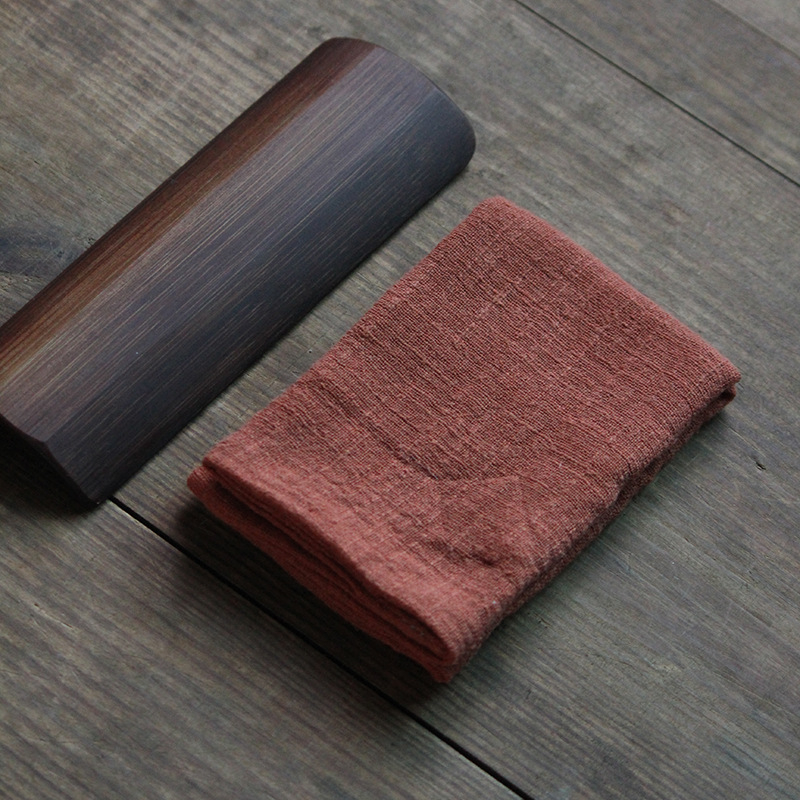 Квадратна чайна кърпа, ръчно изработена, чист памук, с печатано лого, възможно персонализиране, водопоглъщане 5–10 сек