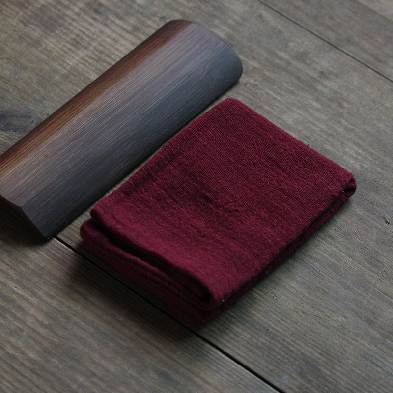 Квадратна чайна кърпа, ръчно изработена, чист памук, с печатано лого, възможно персонализиране, водопоглъщане 5–10 сек