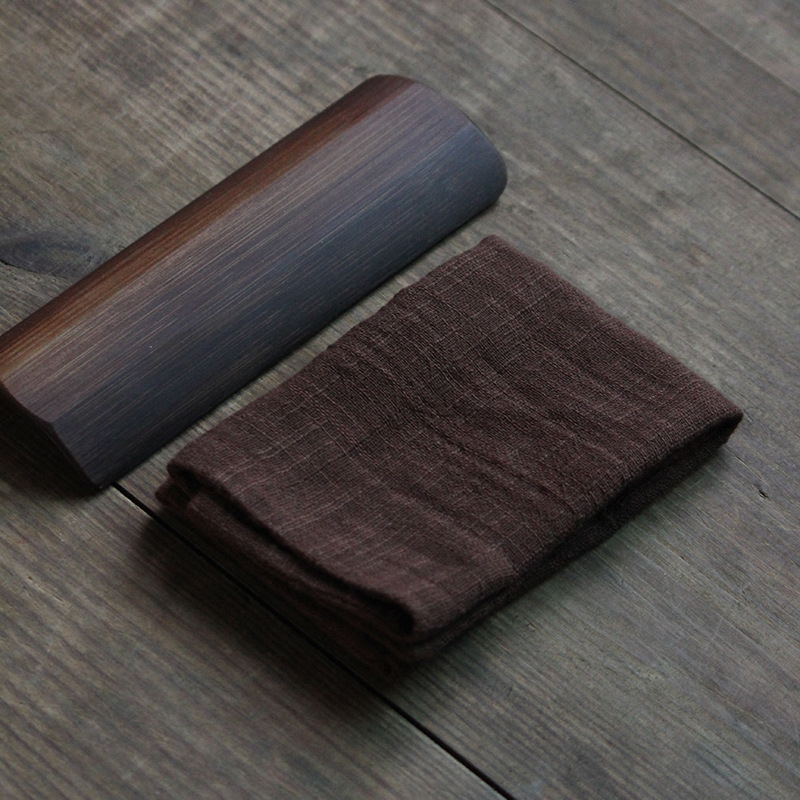 Квадратна чайна кърпа, ръчно изработена, чист памук, с печатано лого, възможно персонализиране, водопоглъщане 5–10 сек