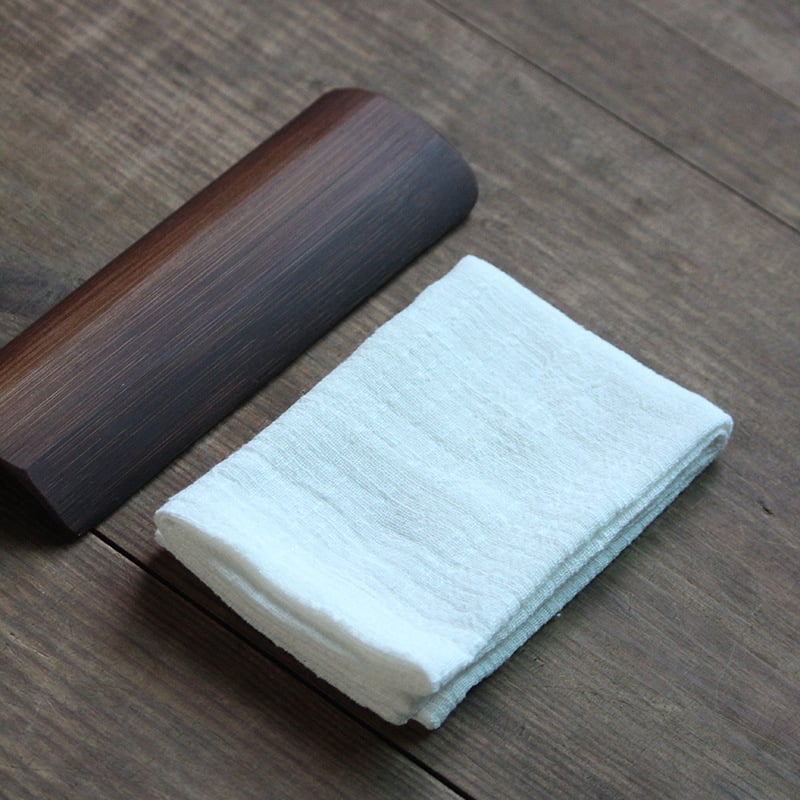 Квадратна чайна кърпа, ръчно изработена, чист памук, с печатано лого, възможно персонализиране, водопоглъщане 5–10 сек