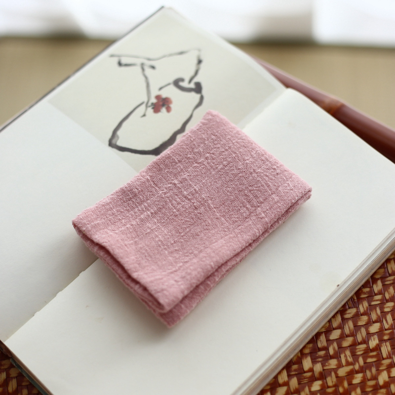 Квадратна чайна кърпа, ръчно изработена, чист памук, с печатано лого, възможно персонализиране, водопоглъщане 5–10 сек