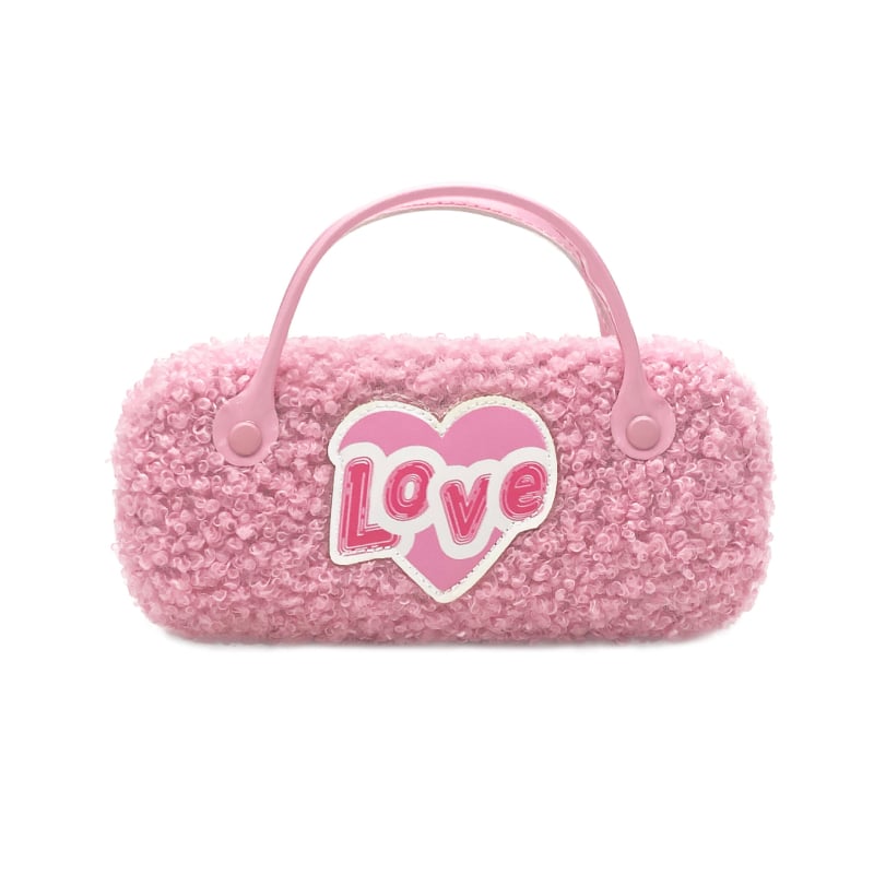 Vaikų akinių dėklas su papuošalų saugykla ir nešiojamu kosmetikos krepšeliu, siuvinėta medžiaga, gyvūnų motyvas