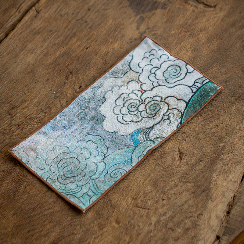 100% medvilnės arbatos rankšluostis, sugeriantis kvadratinis Gongfu arbatos komplektui, su logotipo spauda